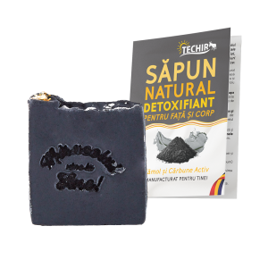 SAPUN NATURAL DETOXIFIANT SI HIDRATANT CU NAMOL SI CARBUNE ACTIV