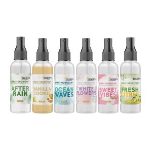 Set 7 spray-uri odorizante textile și cameră (100 ml), în 7 arome