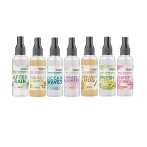 Set 7 spray-uri odorizante textile (100 ml), în 7 arome