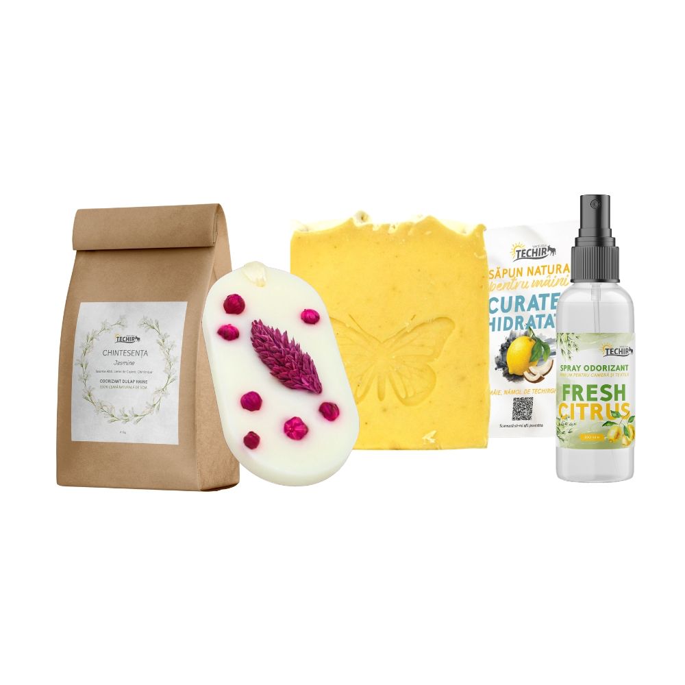 set cadou primavara citrice si iasomie