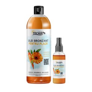 Set ulei de corp bronzant reîncărcabil (1L + spray 100ml)
